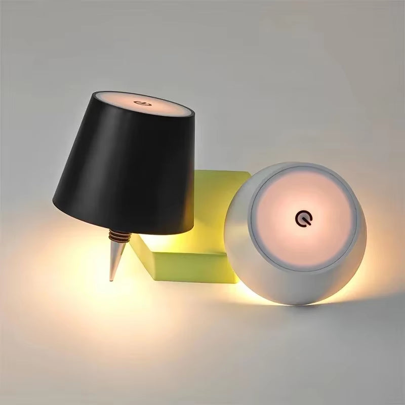 Wireless Bottle Table Lamp Touch Control of 3 Colors and Stepless Dimming Night Lamp Suitable for Bar Wine Bottles Desk Lights